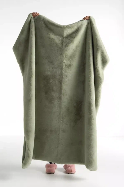 Anthropologie The Sophie Faux-fur Throw Blanket