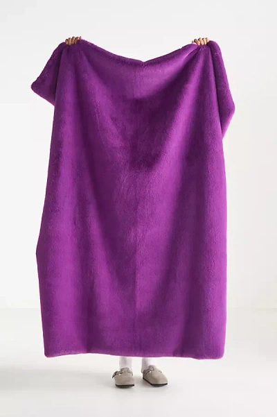 Anthropologie The Sophie Faux-fur Throw Blanket