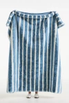 Anthropologie The Sophie Faux-fur Throw Blanket In Blue