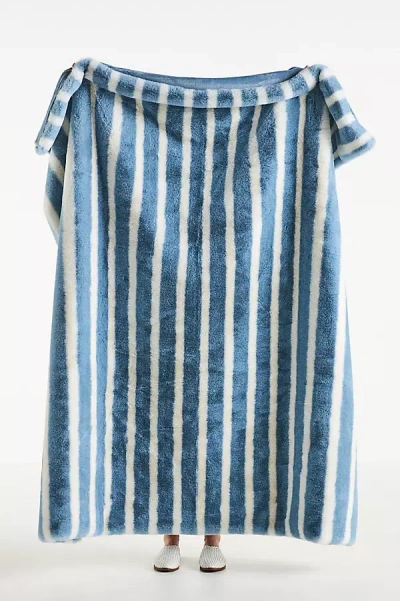 Anthropologie The Sophie Faux-fur Throw Blanket