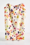 Anthropologie Sophie Printed Faux Fur Throw Blanket In Multi