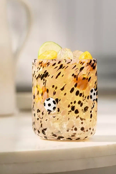 Anthropologie The Sports Icon Juice Glass In Brown