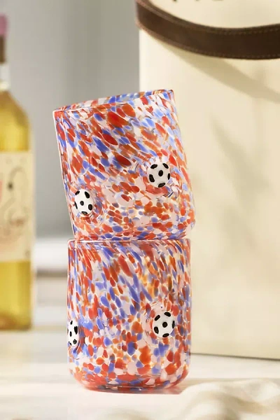 Anthropologie The Sports Icon Juice Glass In Multi
