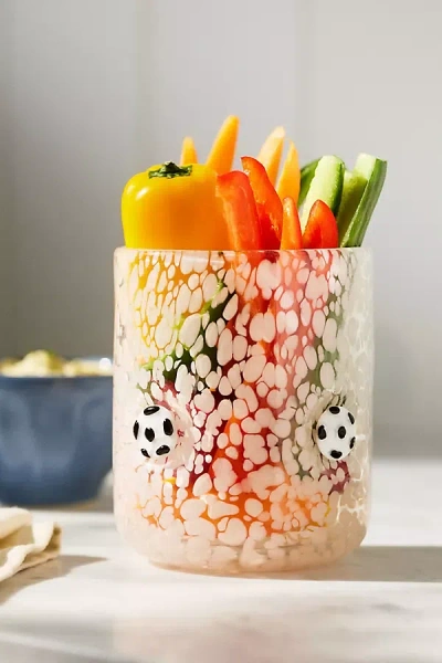 Anthropologie The Sports Icon Juice Glass In Multi