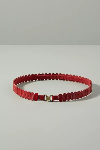 Anthropologie The Tabitha Stretch Belt In Red