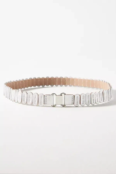 Anthropologie The Tabitha Stretch Belt In Silver