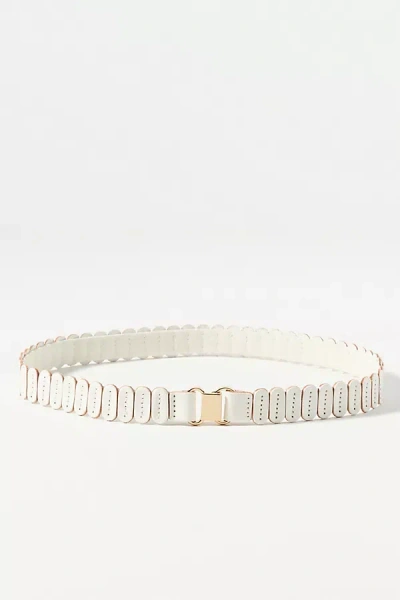 Anthropologie The Tabitha Stretch Belt In White