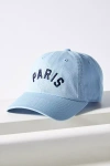 Anthropologie The Wanderlust Paris Baseball Cap In Blue