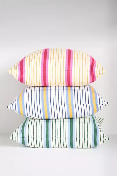 Anthropologie Thea Printed Stripe Pillow In Multi