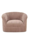 Anthropologie Thora Velvet Lounge Chair In Pink