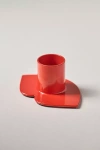 Anthropologie Tia Icon Candleholder In Red