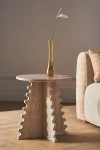 ANTHROPOLOGIE TIA MARBLE-TOP SIDE TABLE