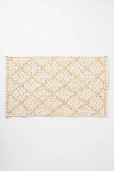 Anthropologie Tibi Handwoven Bath Mat In Neutral