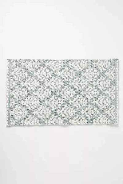 Anthropologie Tibi Handwoven Bath Mat In Gray