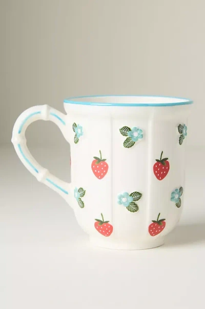 Anthropologie Tilly Stoneware Mug In White