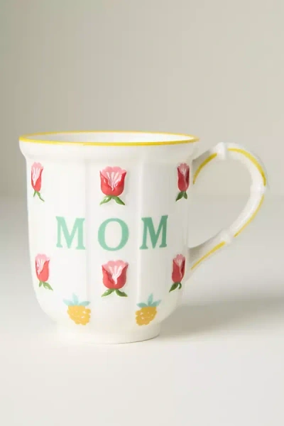 Anthropologie Tilly Stoneware Mug In White