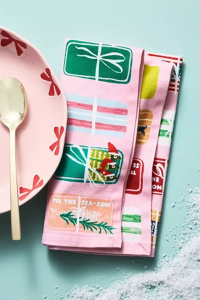 Anthropologie Tins The Season Napkins, Set Of 4 In Multi