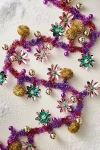 Anthropologie Tinsel Flower Garland In Multi