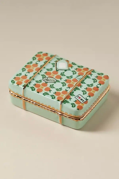Anthropologie Tiny Treasures Hobby Trinket Box In Green