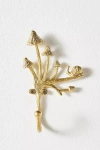 Anthropologie Toadstool Brass Hook In Gold