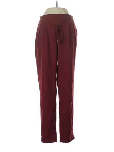 Pre-owned Anthropologie Track Pants In Burgundy