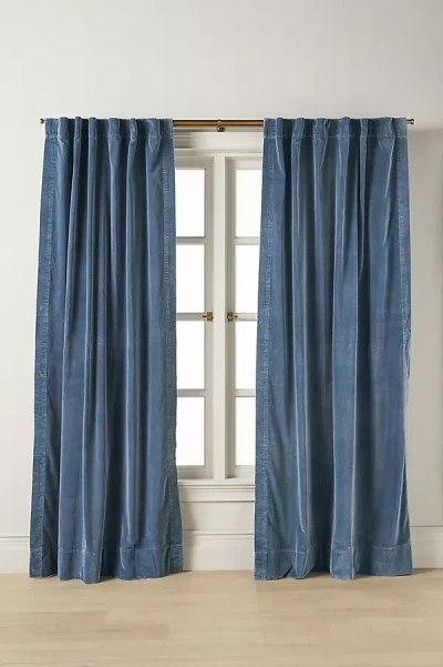 Anthropologie Trova Washed Velvet Curtain