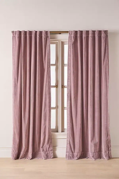 Anthropologie Velvet Trova Curtain