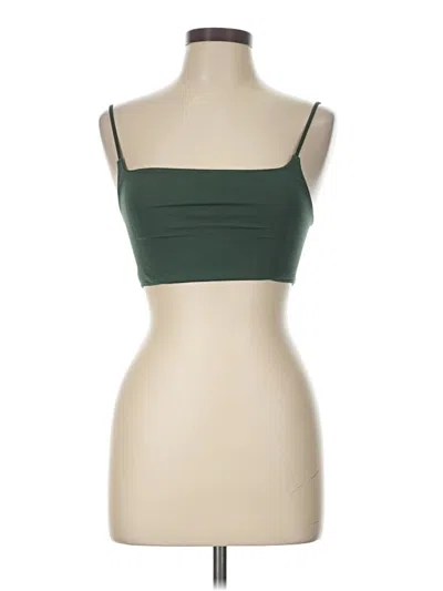 Pre-owned Anthropologie Tube Top Green Strapless Neckline Tops