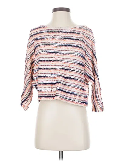 Pre-owned Anthropologie Tube Top Pink Square Neckline Tops