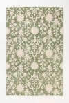 Anthropologie Tufted Easy-care Floral Rug