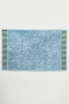 Anthropologie Tufted Sloane Bath Mat In Blue