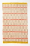 Anthropologie Tufted Wool & Viscose Blend Geometric Striped Rug