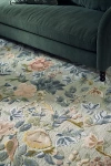 Anthropologie Tufted Wool-viscose Painterly Floral Rug In Multi