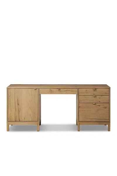 Anthropologie Tula Oak Executive Desk