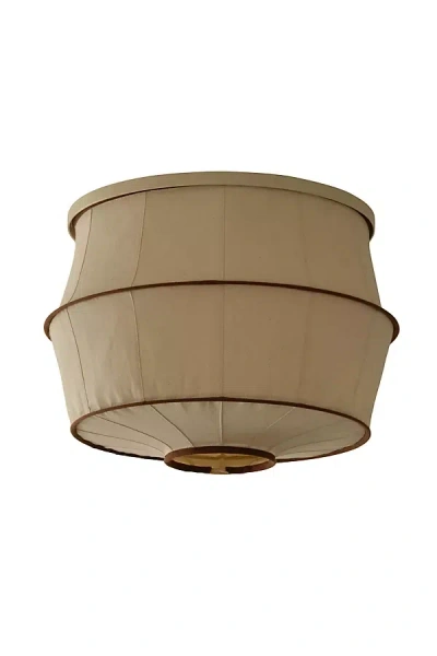 Anthropologie Tulip Hand-stitched Cotton Gem Magnetic Slip Shade In Brown