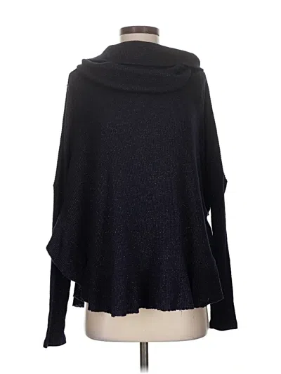 Pre-owned Anthropologie Turtleneck Sweater In Black