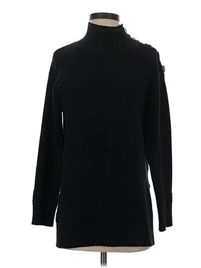 Pre-owned Anthropologie Turtleneck Sweater In Black