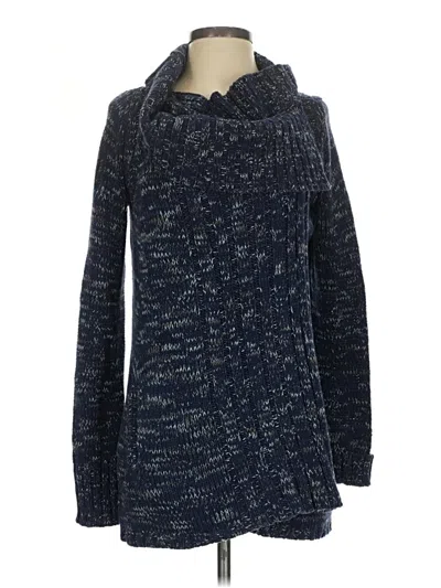 Pre-owned Anthropologie Turtleneck Sweater In Blue