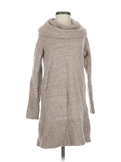 Pre-owned Anthropologie Turtleneck Sweater In Brown