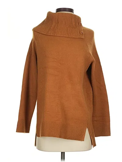 Pre-owned Anthropologie Turtleneck Sweater In Brown