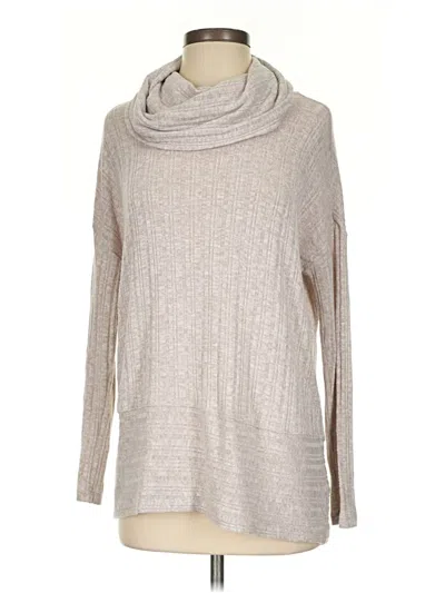 Pre-owned Anthropologie Turtleneck Sweater In Brown