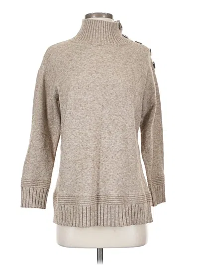 Pre-owned Anthropologie Turtleneck Sweater In Brown