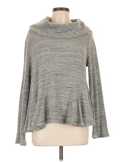 Pre-owned Anthropologie Turtleneck Sweater In Gray
