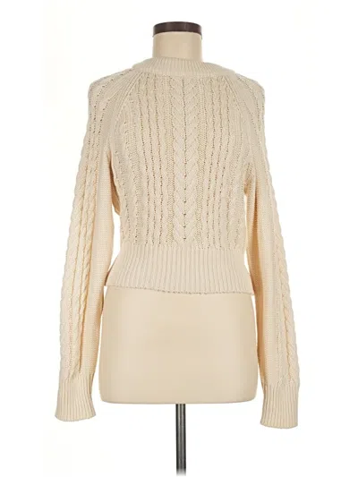 Pre-owned Anthropologie Turtleneck Sweater In Ivory