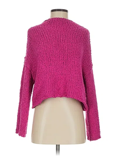 Pre-owned Anthropologie Turtleneck Sweater In Pink