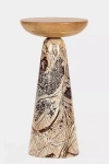 Anthropologie Twin Marble Drink Table In Multi