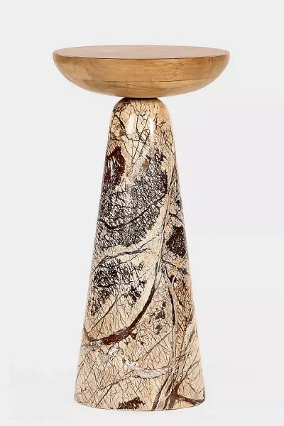 Anthropologie Twin Marble Drink Table