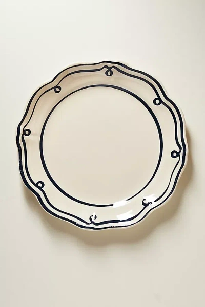 Anthropologie Twirl Melamine Side Plates, Set Of 4 In Neutral