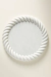 Anthropologie Twisted Marble Cheese Board In White