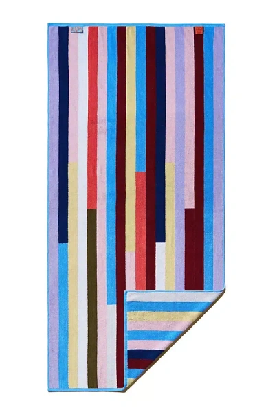 Anthropologie Typical Indecisive Spectrum Bath Towel In Multi